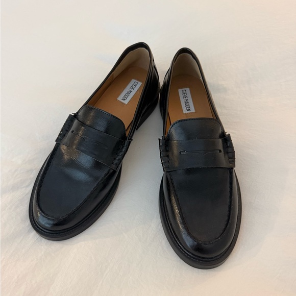 Black Leather Loafers - Picture 3 of 4